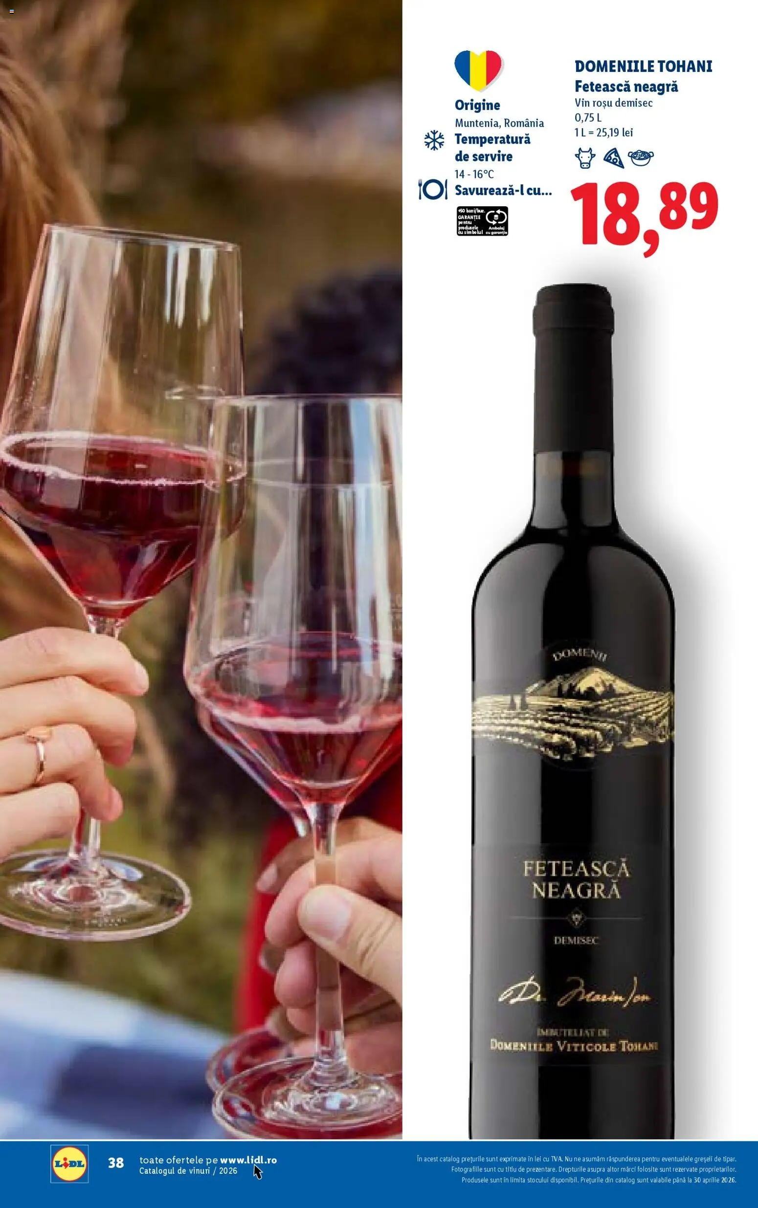 Noul catalog Lidl – valabil de la 23.02.2026 | Pagină: 38 | Produse: Vin