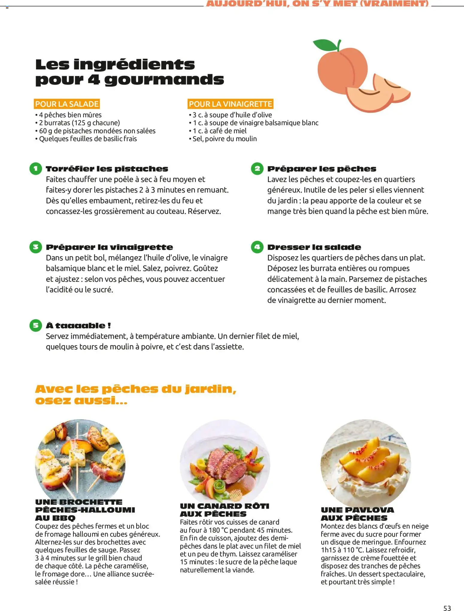 {H1} | Page: 53 | Produits: Salade, Poêle, Cuisses de canard, Crème