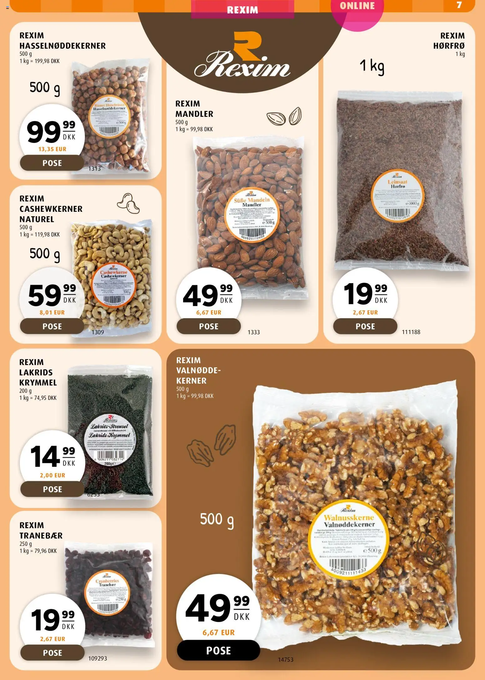 Scandinavian Park tilbudsavis – gyldig fra 13/08/2026 | Side: 7 | Produkter: Mandler, Lakrids