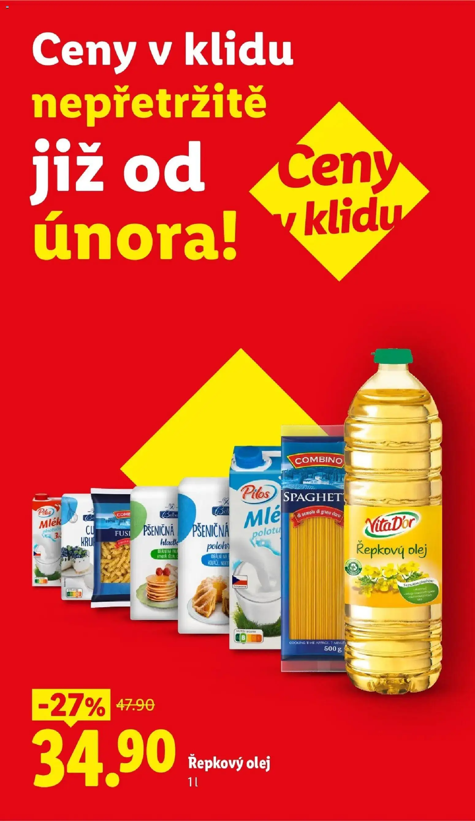 Lidl aktuální leták od 25.05.2026 | Strana: 5 | Produkty: Mléko, Olej, Těstoviny, Combino