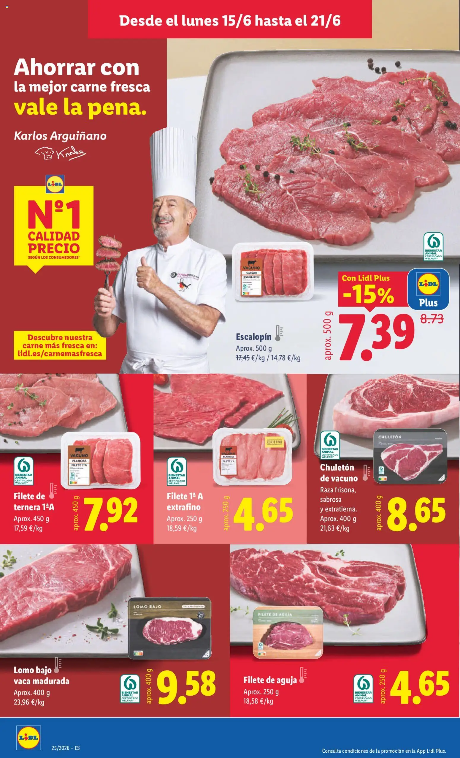 Lidl folleto │ válido desde el 15.06.2026 | Página: 6 | Productos: Plancha, Filete