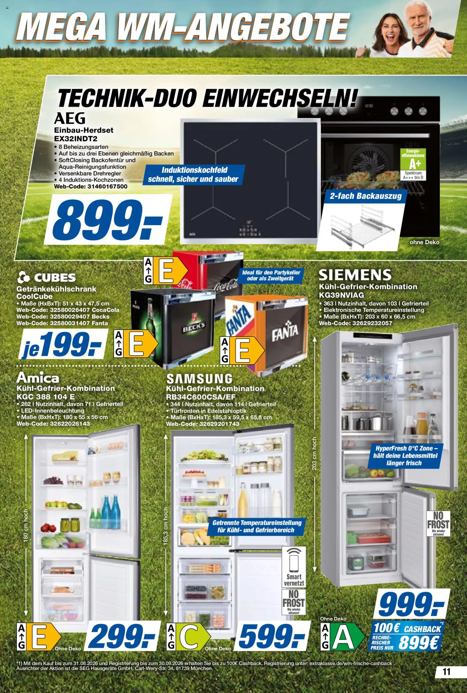 Expert Prospekt – gültig ab 26.06.2026 | Seite: 11 | Produkte: Siemens, Fanta, Samsung, Kühlgefrierkombination