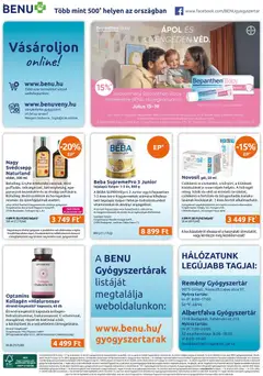 BENU Gyógyszertárak akciós újság - amely érvényes a következő dátumtól: 2026.07.01. | Oldal: 28