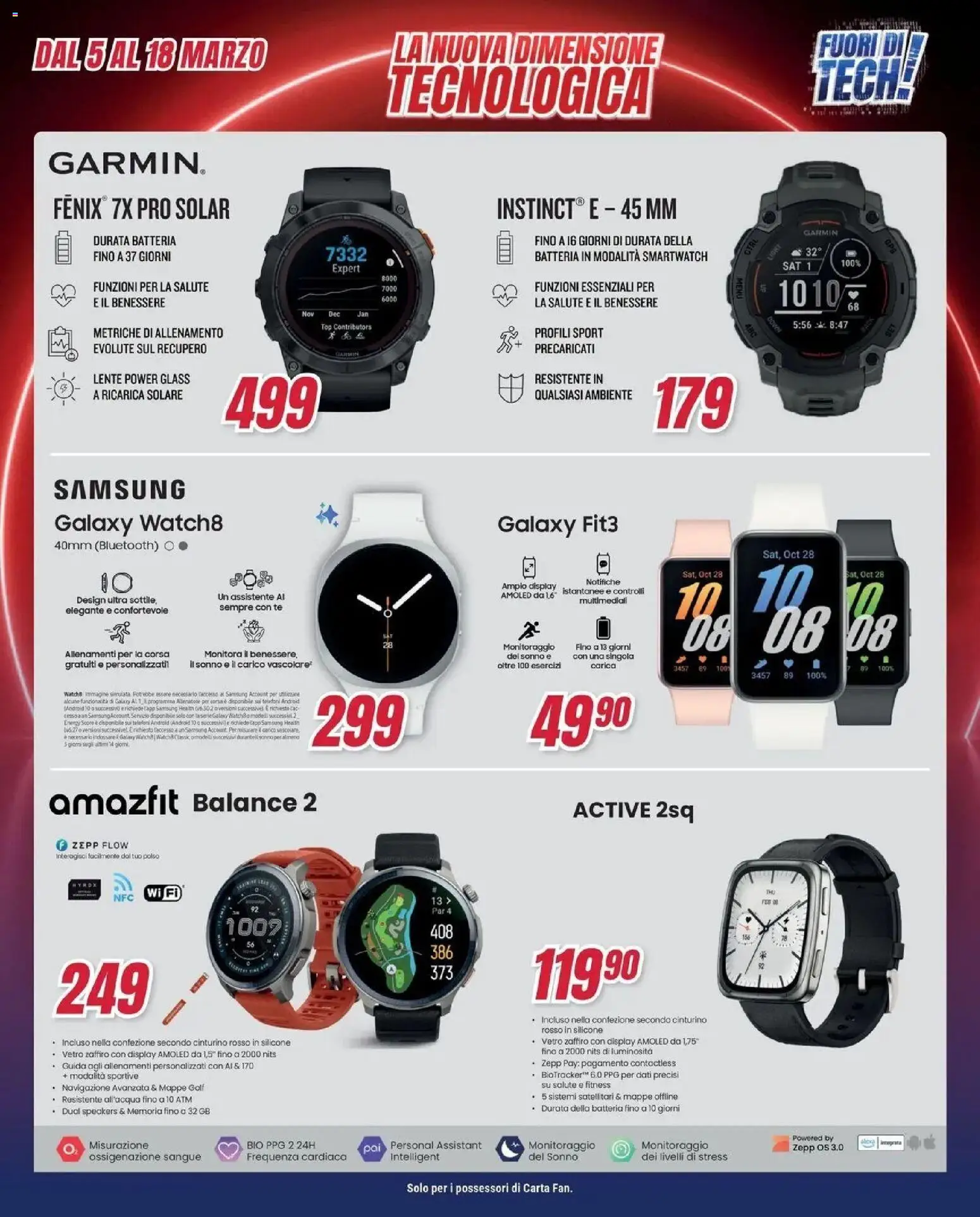 Volantino Trony del 04.03.2026 | Pagina: 36 | Prodotti: Top, Silicone, Smartwatch, Samsung