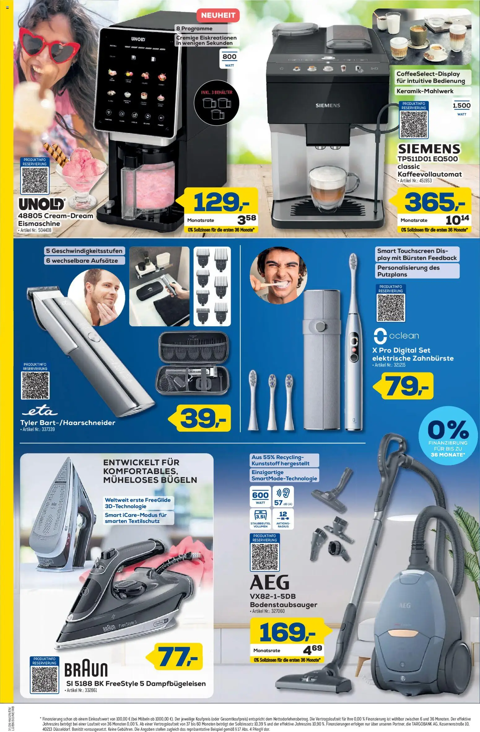 Euronics Prospekt Berlet – gültig ab 23.07.2026 | Seite: 4 | Produkte: Siemens, Elektrische zahnbürste, Zahnbürste, Kaffeevollautomat