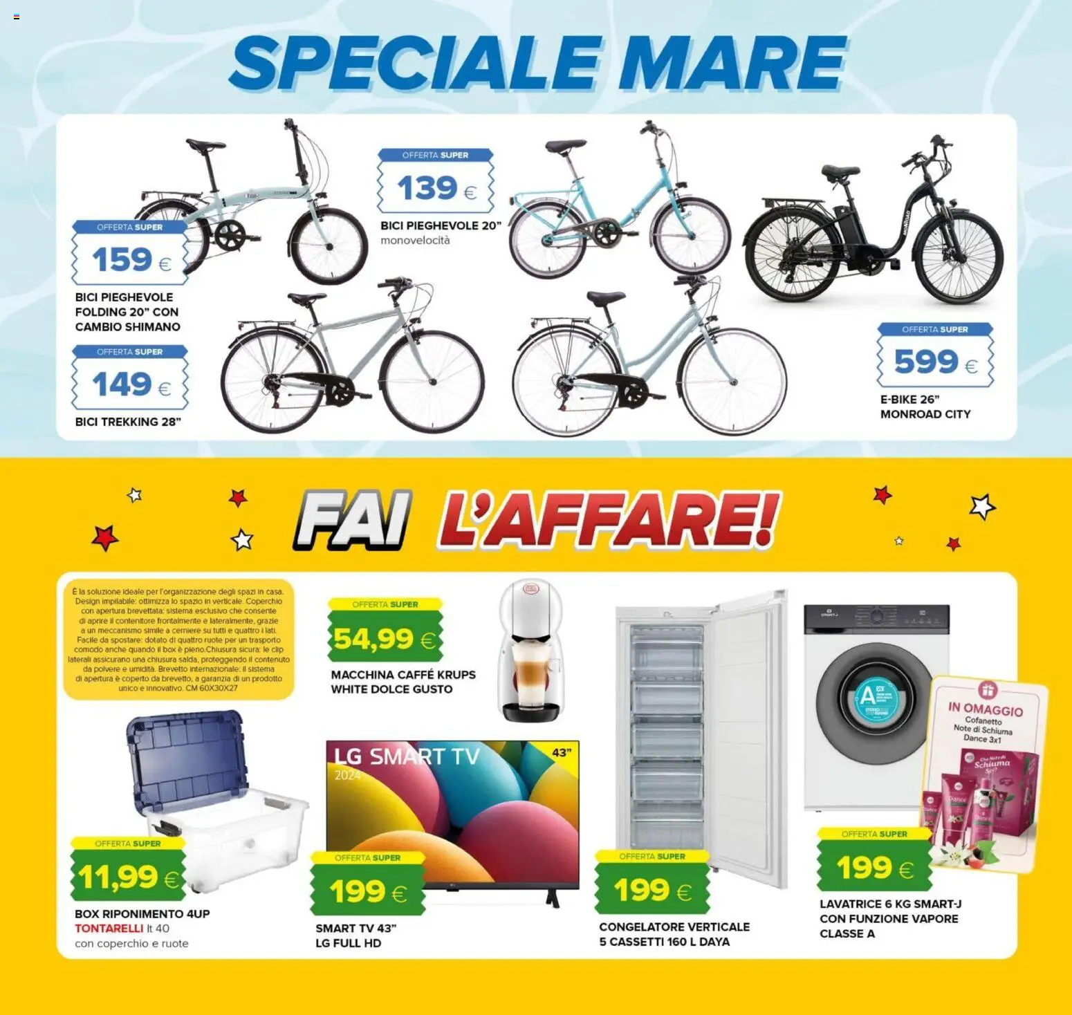 Volantino Oasi del 17/06/2026 | Pagina: 30 | Prodotti: Lavatrice, TV, Contenitore, Congelatore