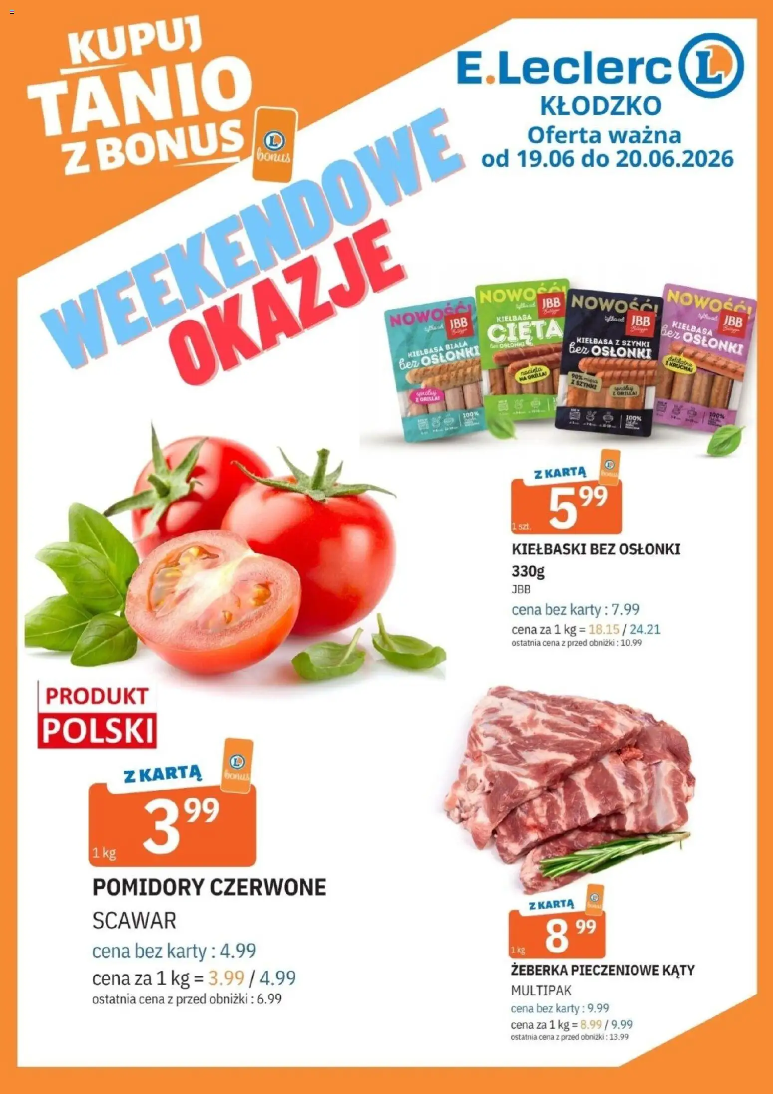 E.Leclerc gazetka - Kłodzko od 19.06.2026 | Strona: 1