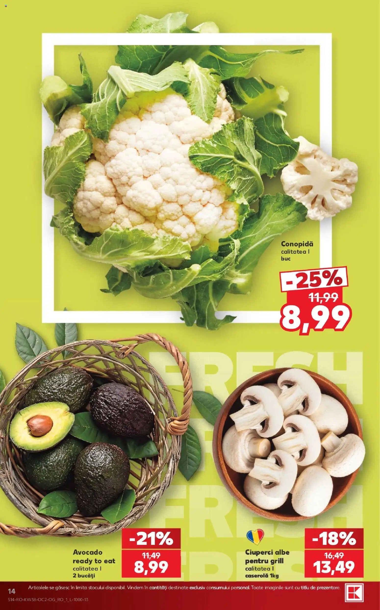 Kaufland RO akciós ujság - amely érvényes a következő dátumtól: 2026.09.16. | Oldal: 14 | Termékek: Grill