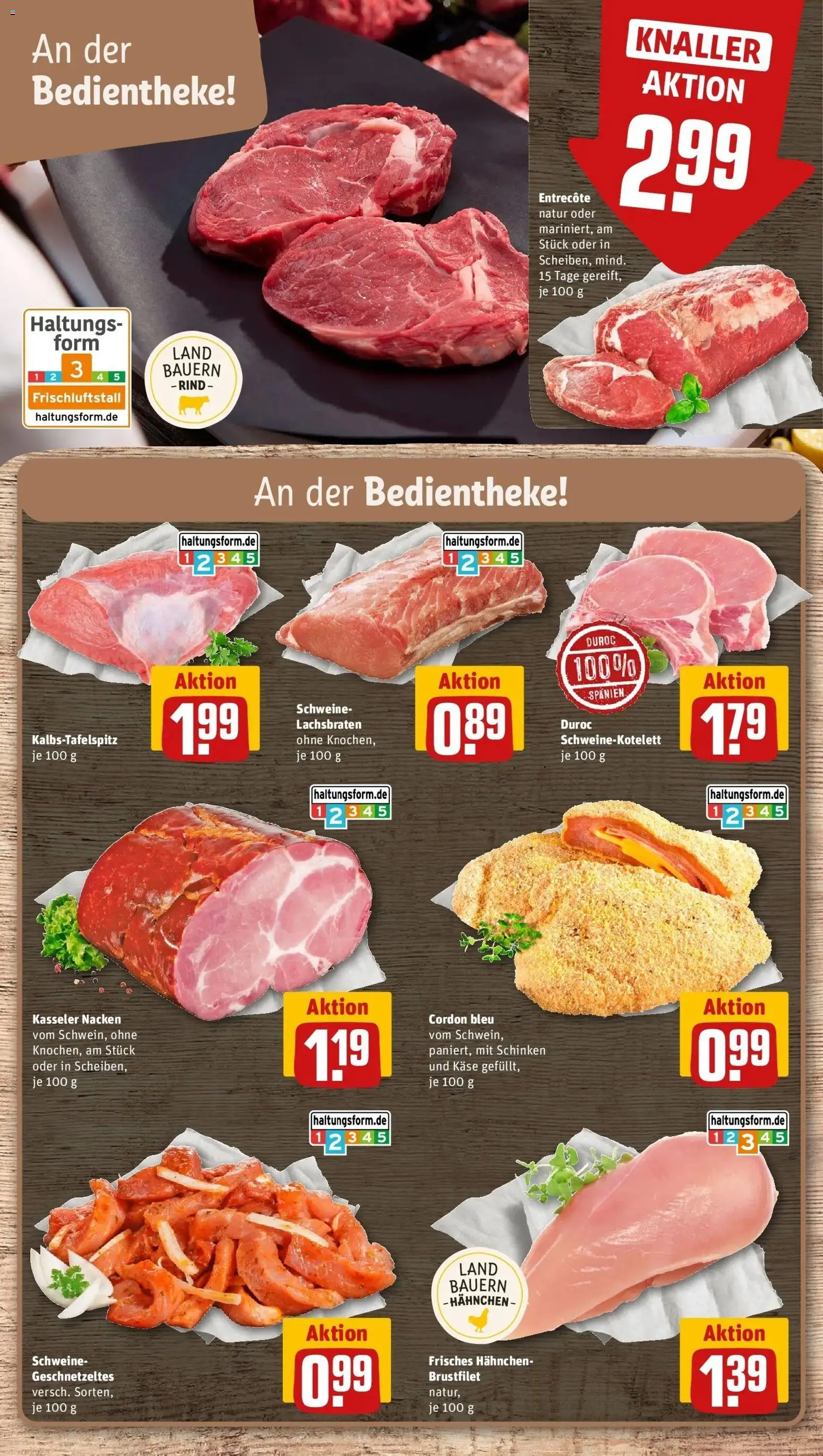 REWE Prospekt ab 21.09.2026 zum Blättern » Angebote | Seite: 14 | Produkte: Käse, Entrecote, Kasseler nacken, Schinken