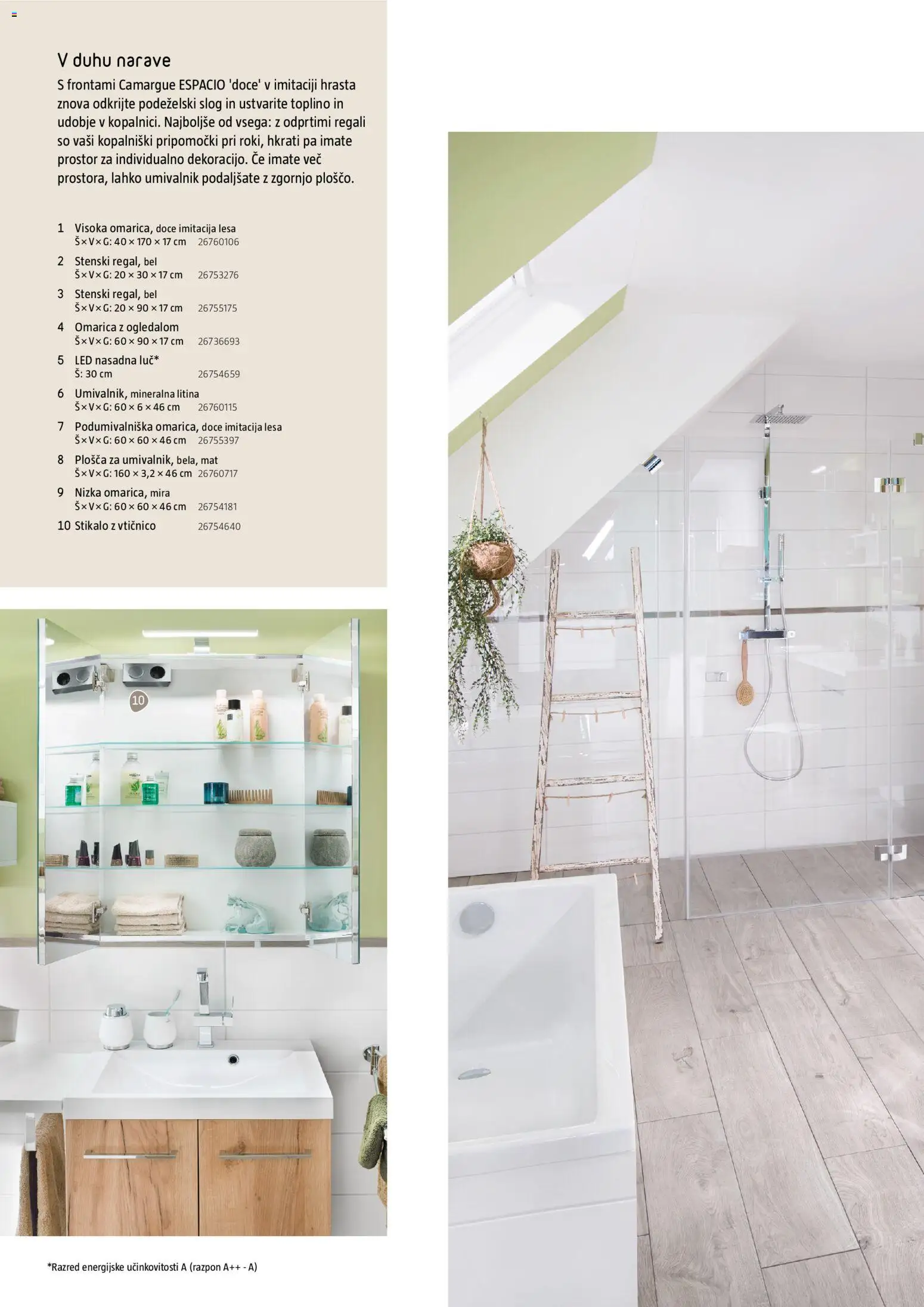 Novi Bauhaus katalog ponudbe – veljaven od 28.09.2026 | Stran: 12 | Izdelki: Umivalnik, Omarica