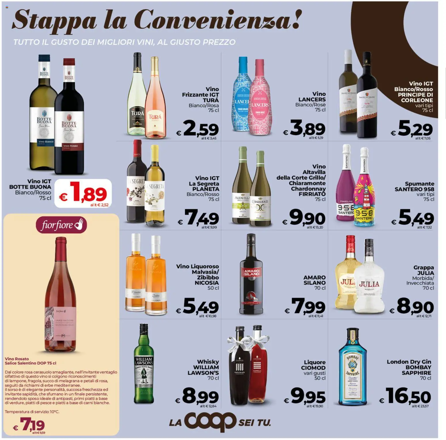 Volantino COOP del 02/10/2026 | Pagina: 18 | Prodotti: Gin, Vino rosso, Vino bianco, Amaro