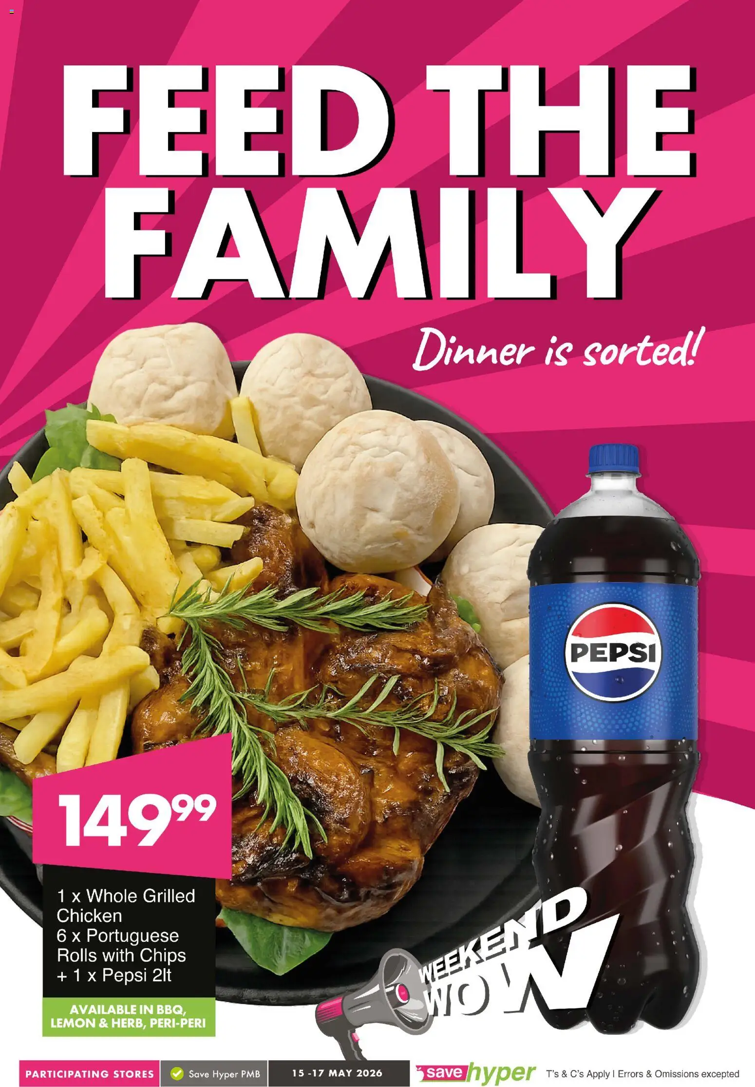 New Save catalogue – valid from 15.05.2026 | Page: 9 | Products: Chicken, Chips, Lemon