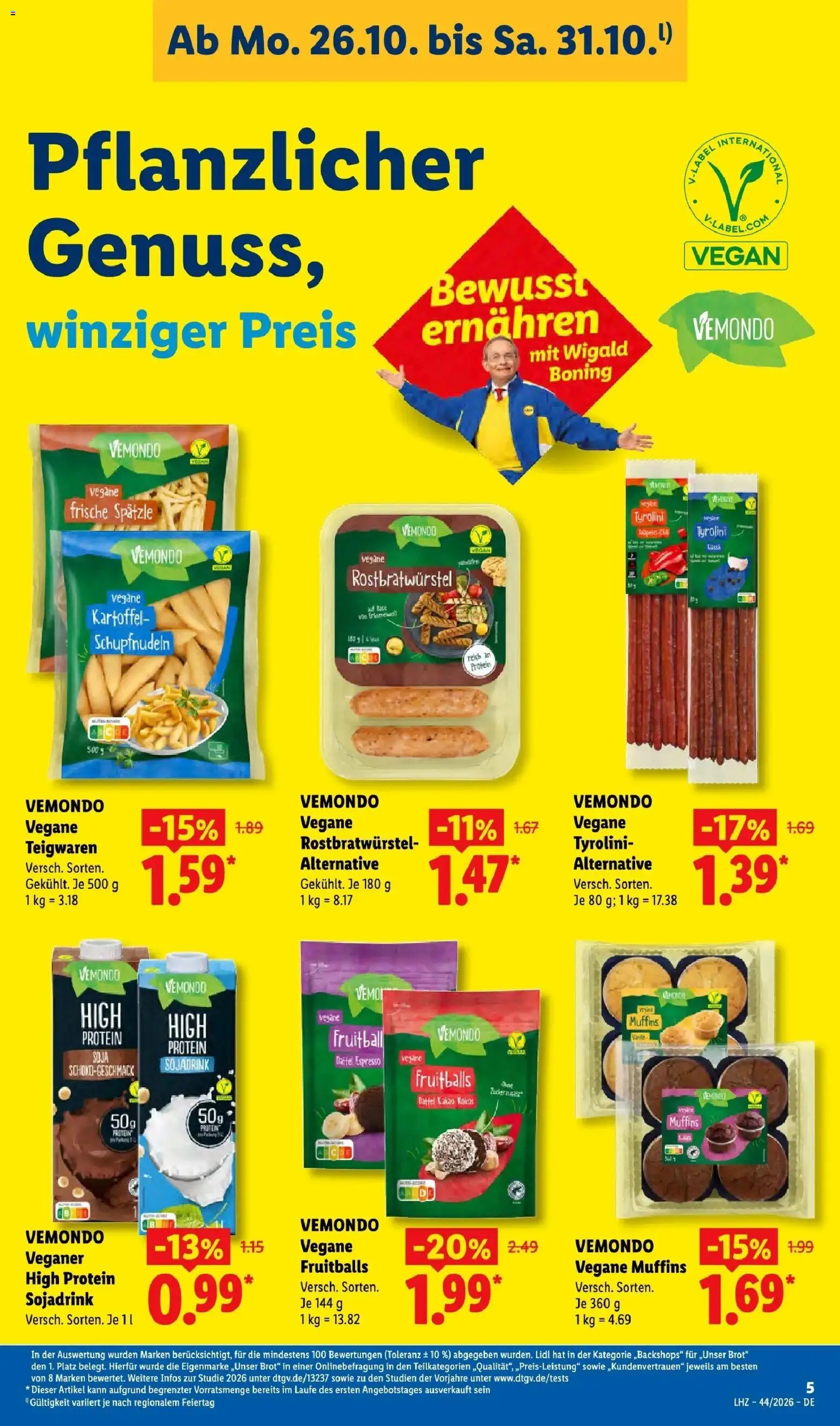 Lidl Prospekt Künzell (ab 26.10.2026) zum Blättern » Angebote | Seite: 13 | Produkte: Dattel, Pasta, Brot, Erbsen