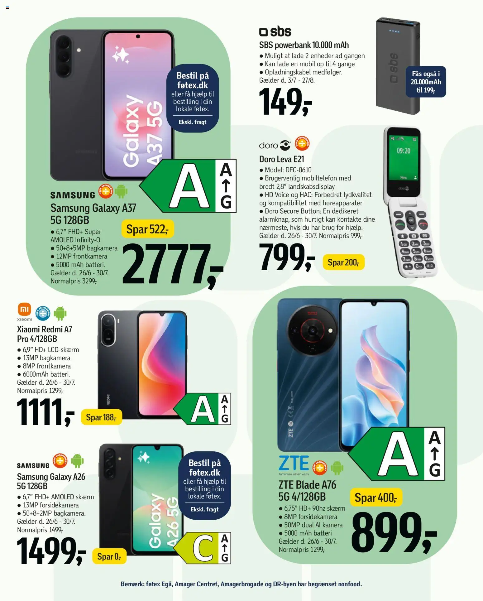 Føtex tilbudsavis – gyldig fra 26/06/2026 | Side: 68 | Produkter: Powerbank, Søm, Batteri, Kamera