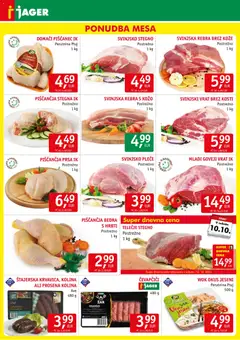 Jager katalog akcije – veljaven od 07.10.2026 | Stran: 3 | Izdelki: Piščančja prsa, Čevapčiči, Piščančja bedra, Krvavica