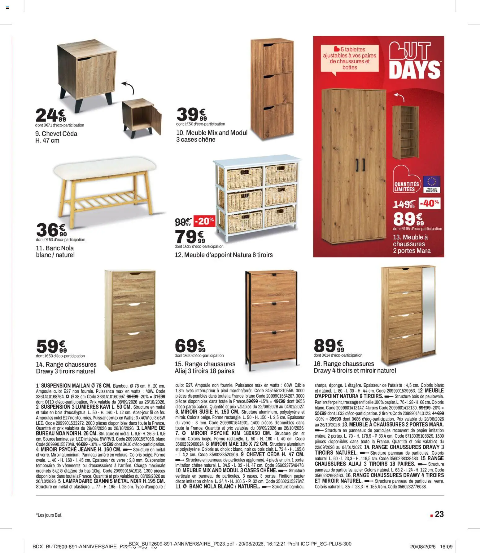 {H1} | Page: 23 | Produits: Bureau, Ampoules, Interrupteur, Lampe