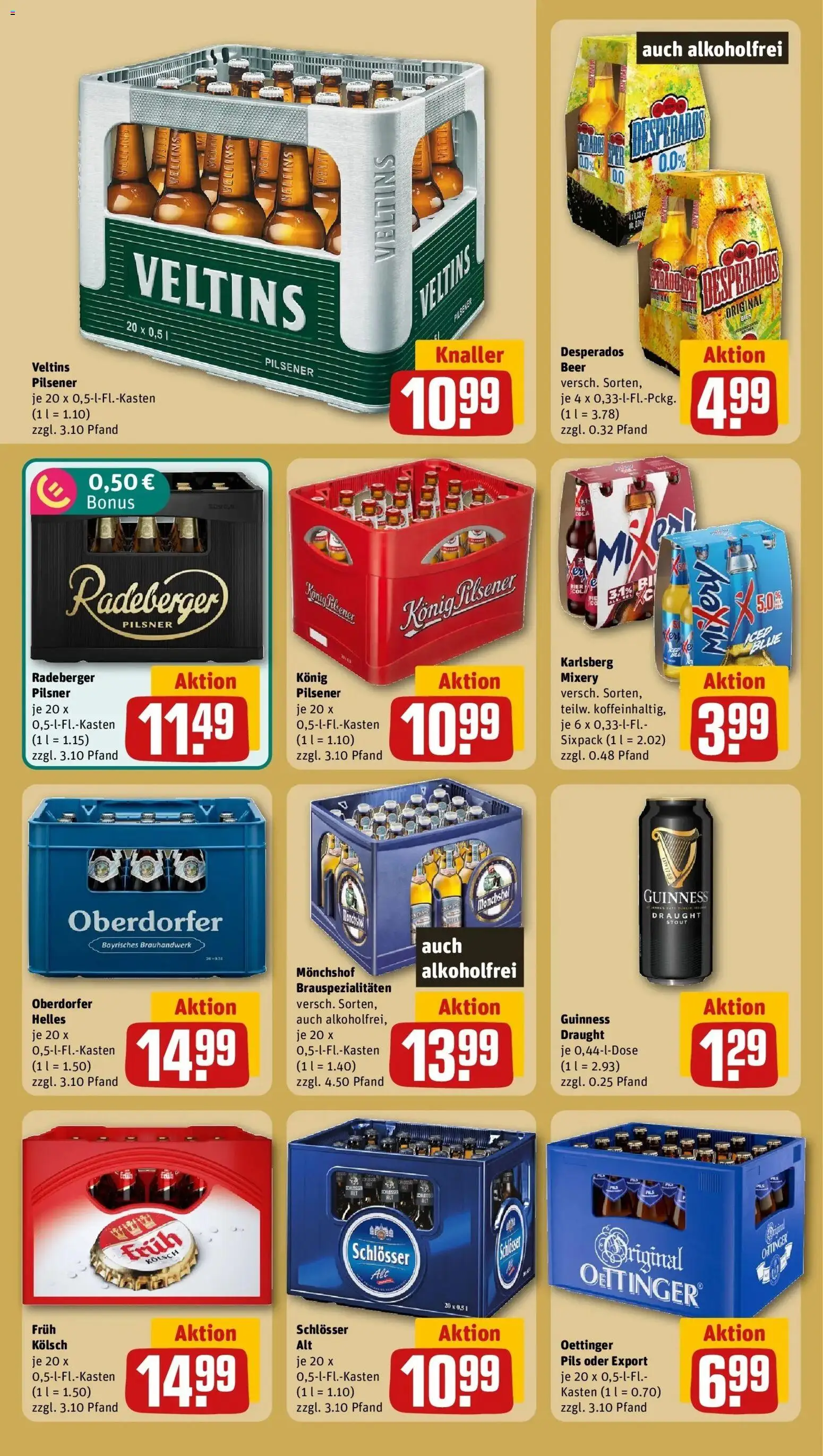 REWE Prospekt ab 26.10.2026 zum Blättern » Angebote | Seite: 17 | Produkte: Monchshof, Konig pilsener, Oettinger, Veltins