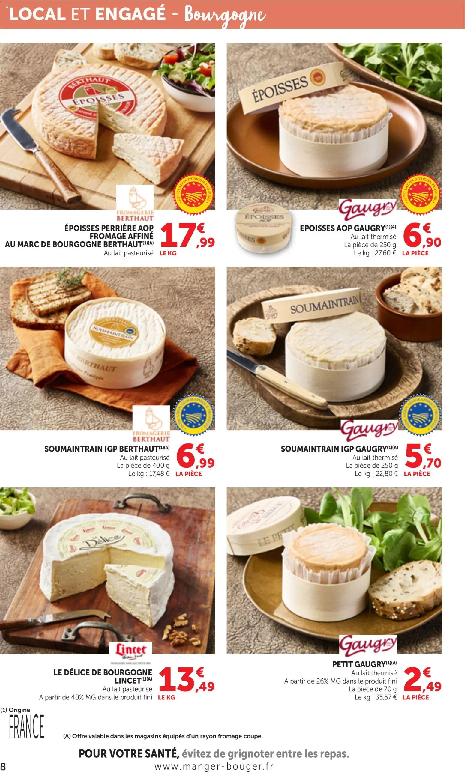 {H1} | Page: 8 | Produits: Époisses, Lait, Fromage