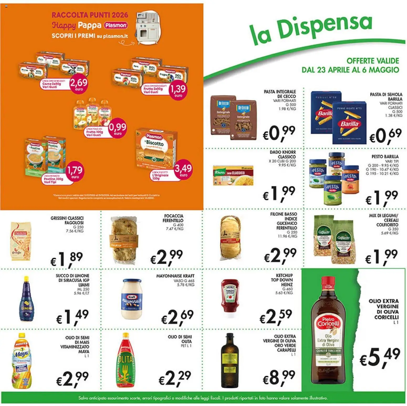 Volantino Coal del 23.04.2026 | Pagina: 21 | Prodotti: Cereali, Focaccia, Top, Pasta