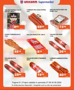 Ofertele Unicarm valabile de la 27.08.2026