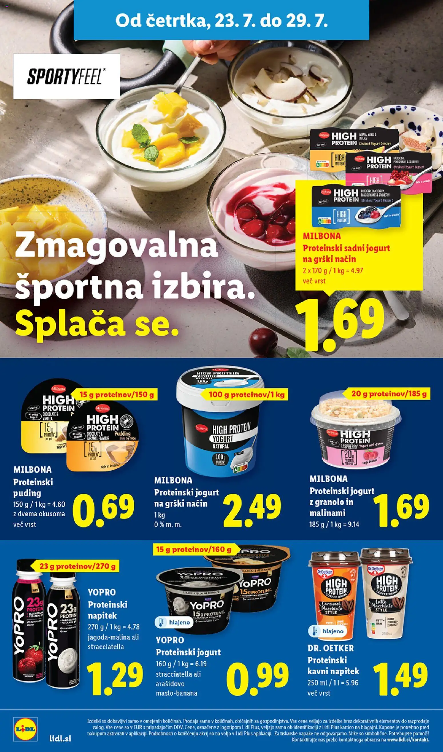 Novi Lidl katalog ponudbe – veljaven od 23.07.2026 | Stran: 20 | Izdelki: Puding, Jogurt