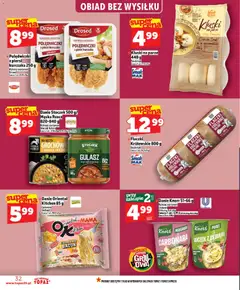 Pogląd oferty "Topaz gazetka" - ważna od 21.05.2026 | Strona: 32 | Produkty: Kiełbasa, Carbonara, Kluski na parze, Boczek