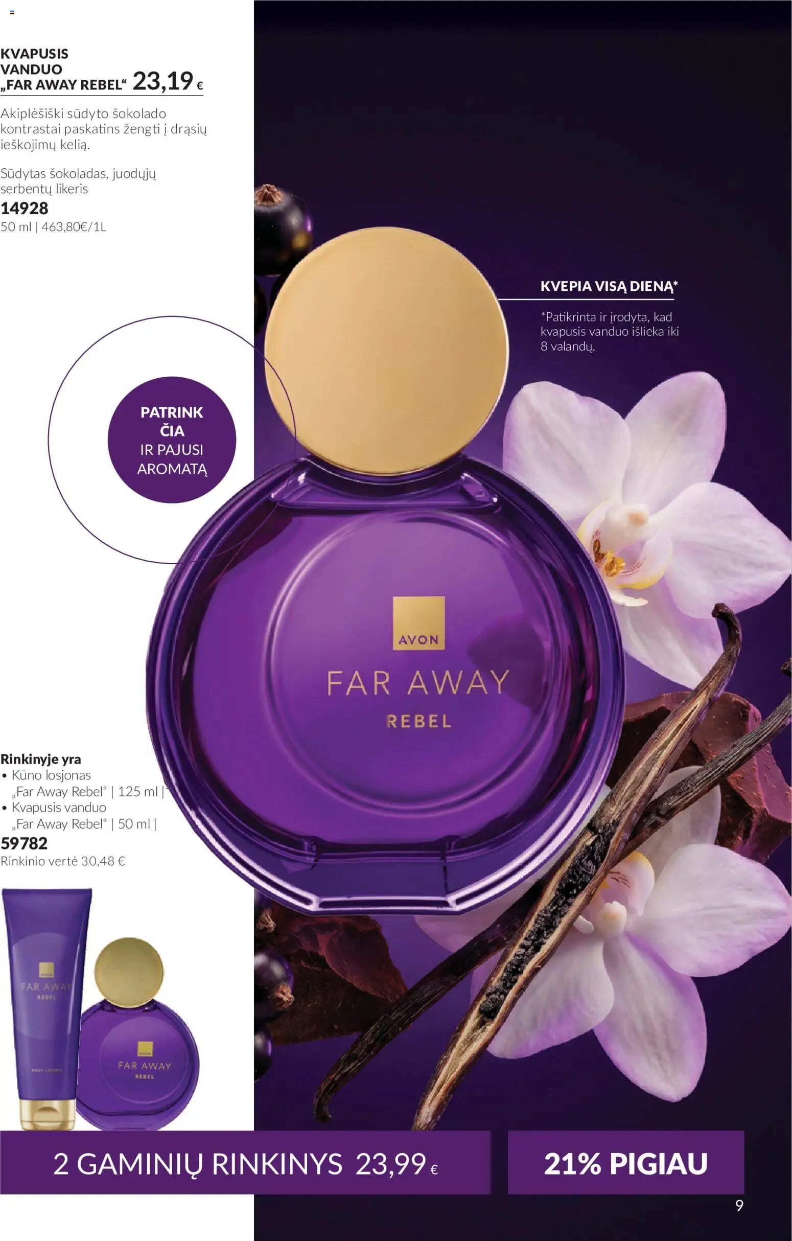 AVON akcijos nuo 2026.09.30 | Puslapis: 9 | Prekių: Kvapusis vanduo, Vanduo