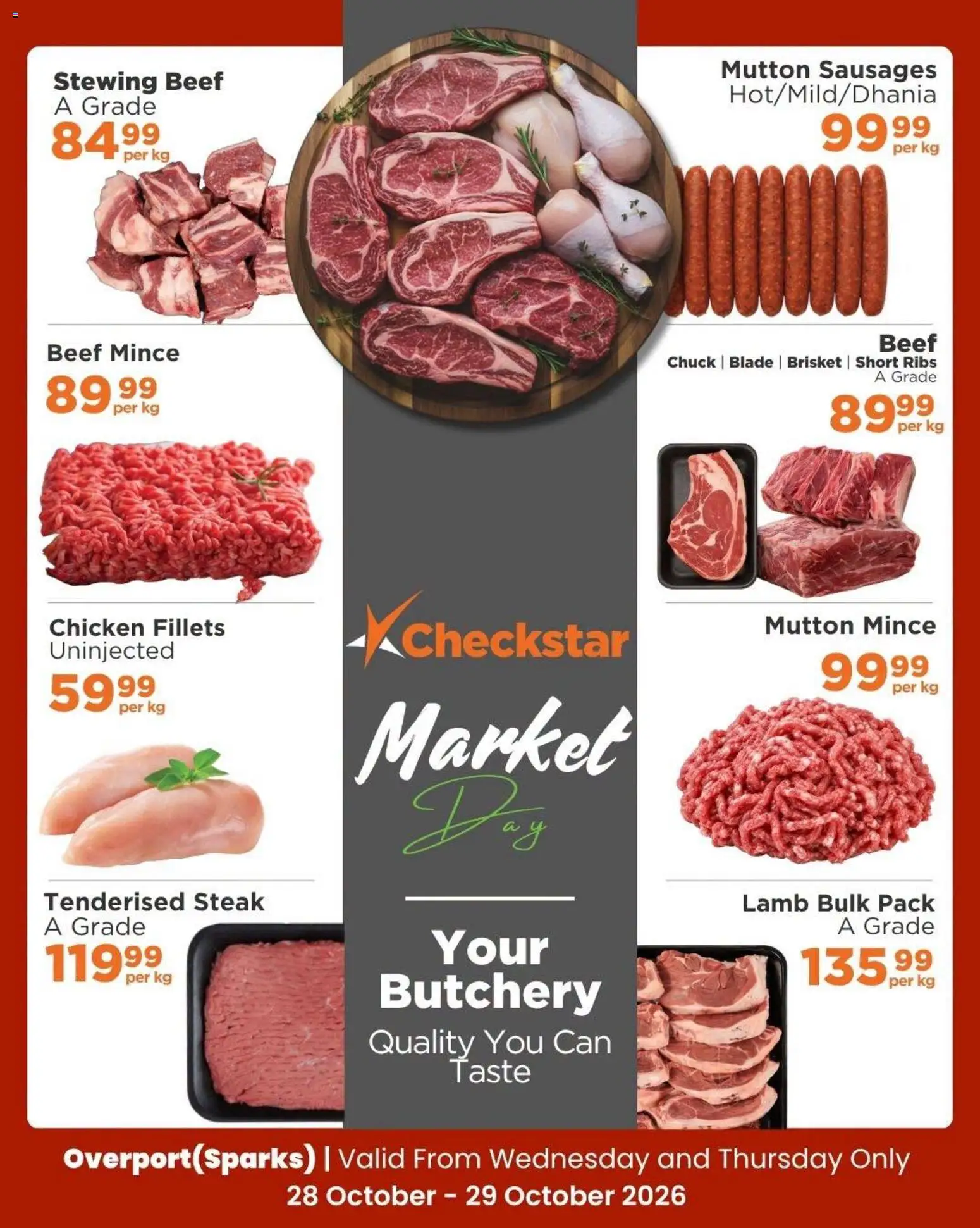 New Check Star catalogue – valid from 28/10/2026 | Page: 5 | Products: Steak, Ribs, Chicken, Beef