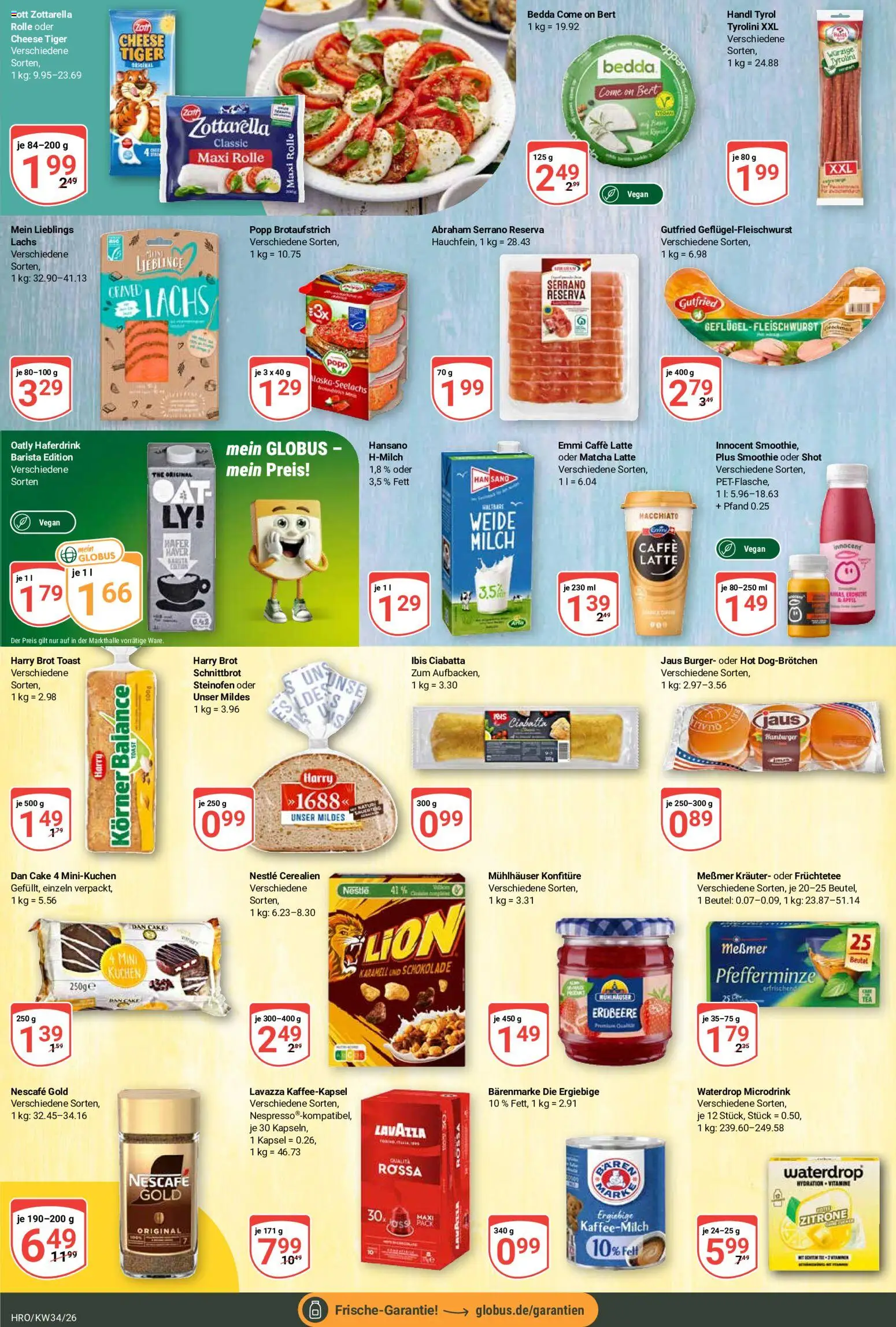 Globus Prospekt Roggentin/Rostock – gültig ab 17.08.2026 | Seite: 17 | Produkte: Messmer, Burger, Haferdrink, Brot