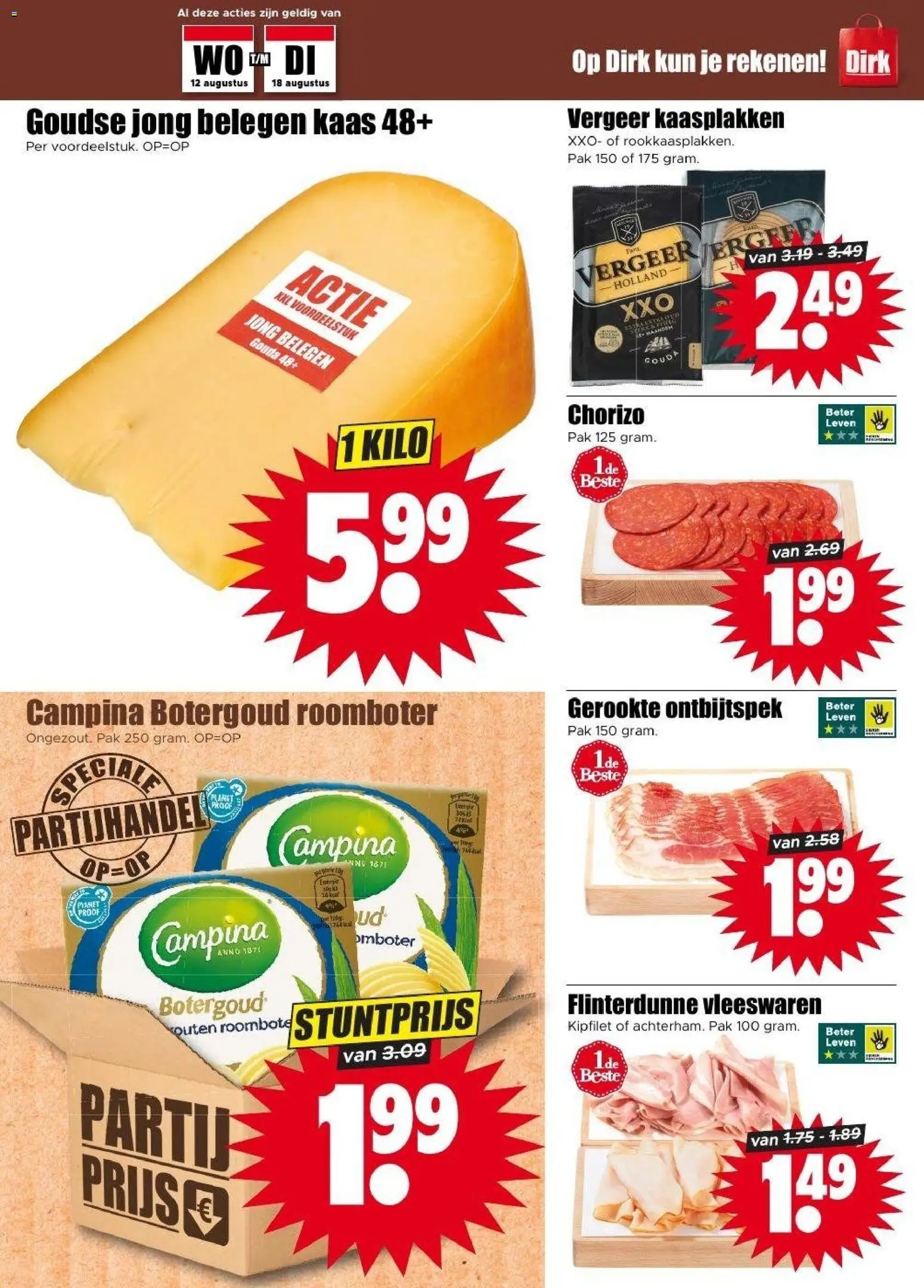 {H1} | Pagina: 7 | Producten: Kaas, Roomboter, Chorizo, Gouda