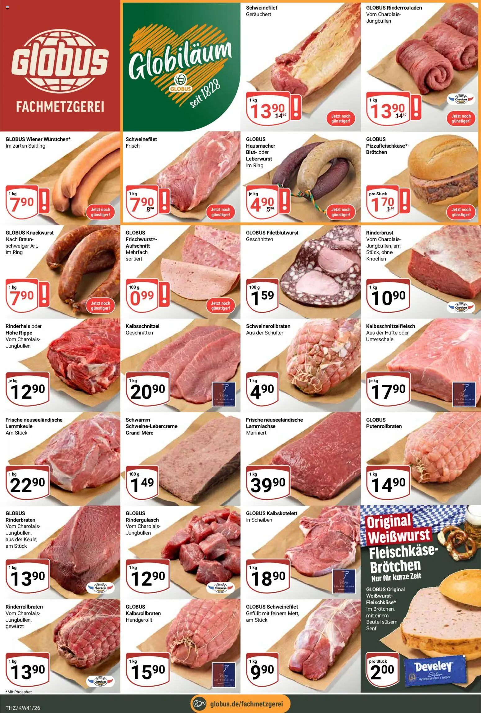 Globus Prospekt Theißen – gültig ab 05.10.2026 | Seite: 10 | Produkte: Rinderrouladen, Rinderbraten, Rindergulasch, Schulter
