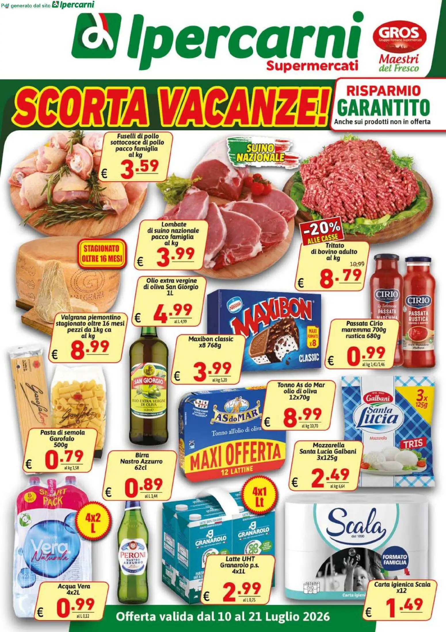 Volantino Ipercarni del 10/07/2026 | Pagina: 1