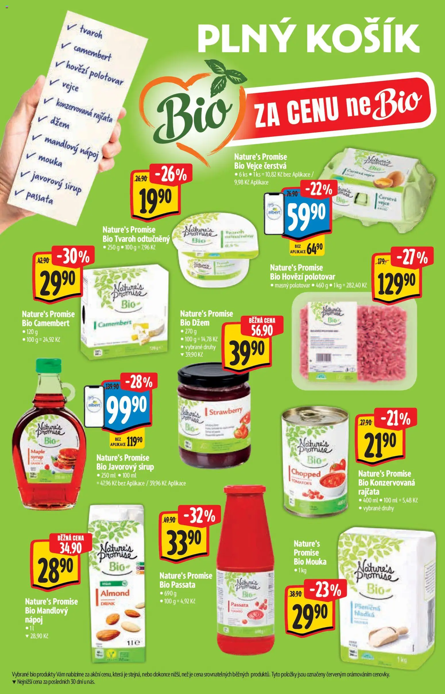 Albert katalog - Hypermarket - Bio od 02.09.2026 | Strana: 32 | Produkty: Džem, Vejce, Košík, Tvaroh odtučněný