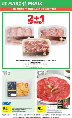 Carrefour - Prévisualisation de Carrefour catalogue valide à partir de 20/10/2026 | Page: 6 | Produits: Prosciutto, Prosciutto crudo, Poissonnerie, Salami