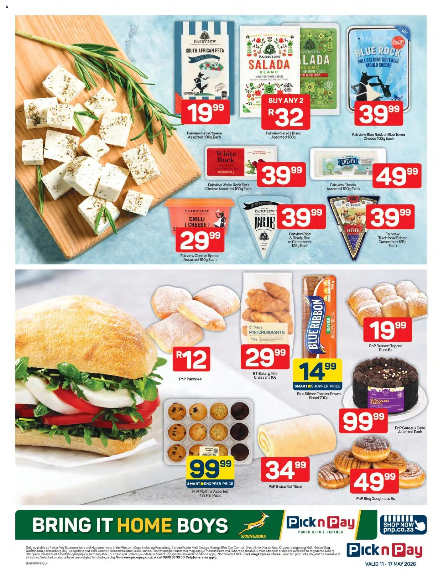 New Pick n Pay catalogue – valid from 11.05.2026 | Page: 4 | Products: Cake, Cap, Bakery, Toaster
