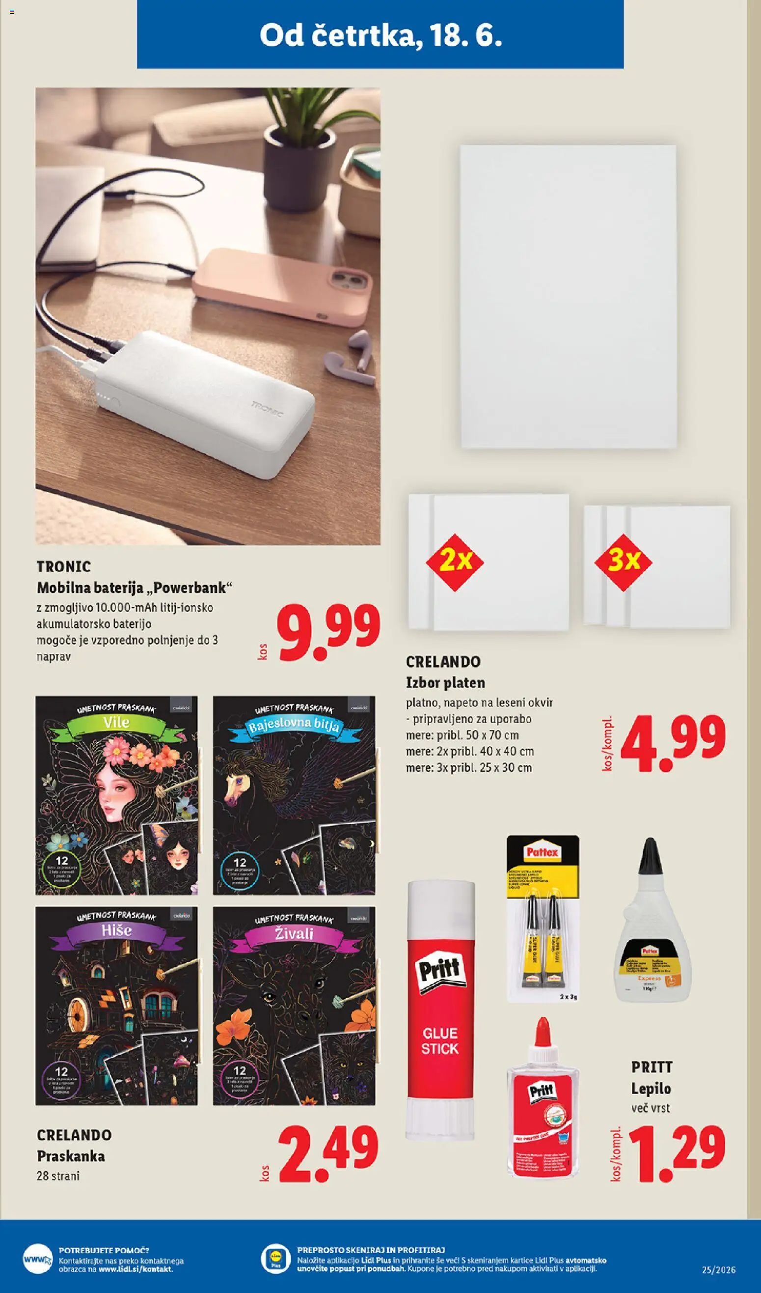Novi Lidl katalog ponudbe – veljaven od 18.06.2026 | Stran: 27 | Izdelki: Baterija, Okvir, Lepilo