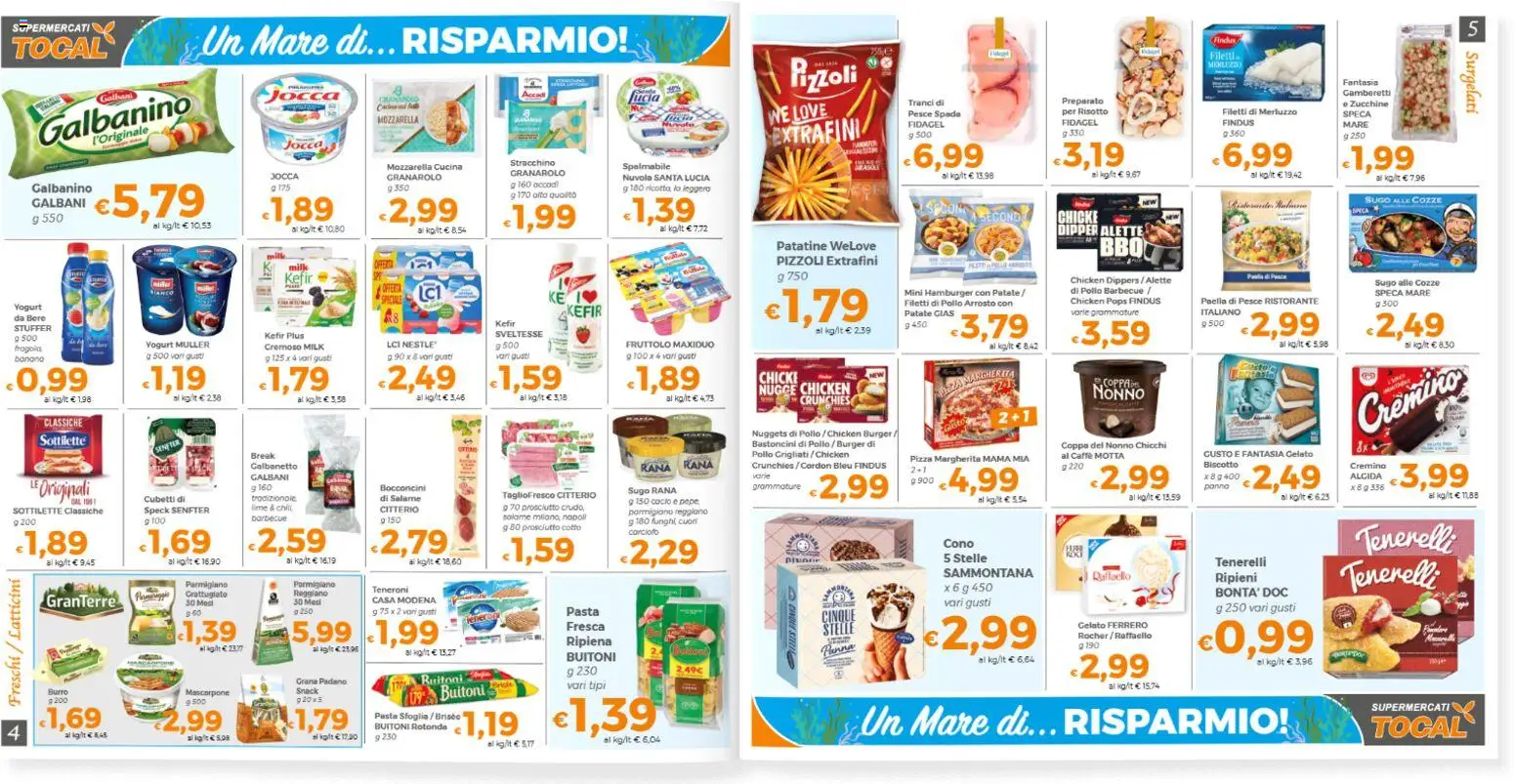 Volantino Tocal del 30/06/2026 | Pagina: 3 | Prodotti: Caffè, Pesce, Burro, Pasta
