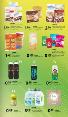Pré-visualização Coviran folheto válido de 25/08/2026 | Página: 15 | Produtos: Agua, Croissant, Saco, Leite