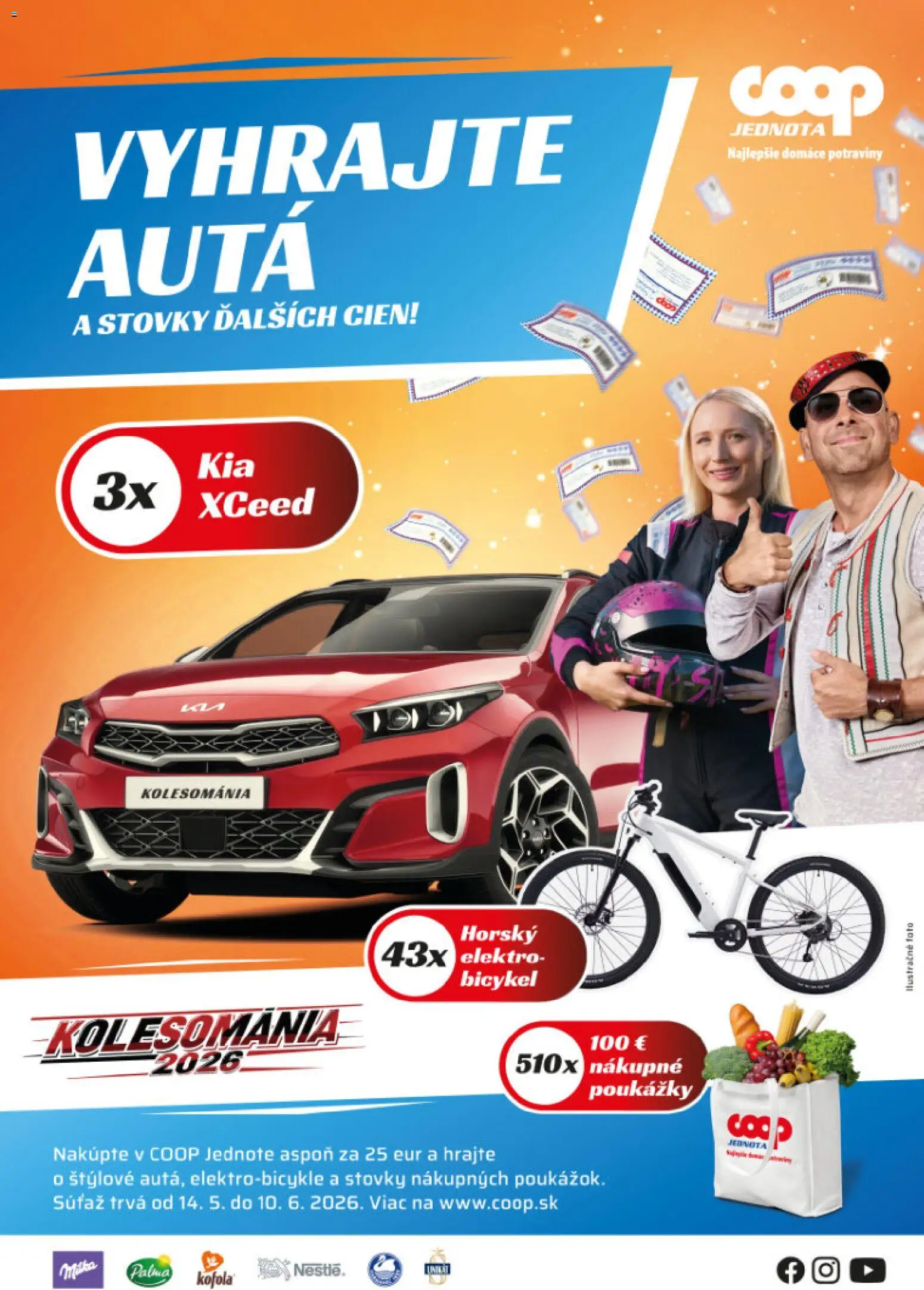 Nové COOP Jednota akcie – leták je platný od 21.05.2026 | Strana: 2 | Produkty: Kofola, Milka
