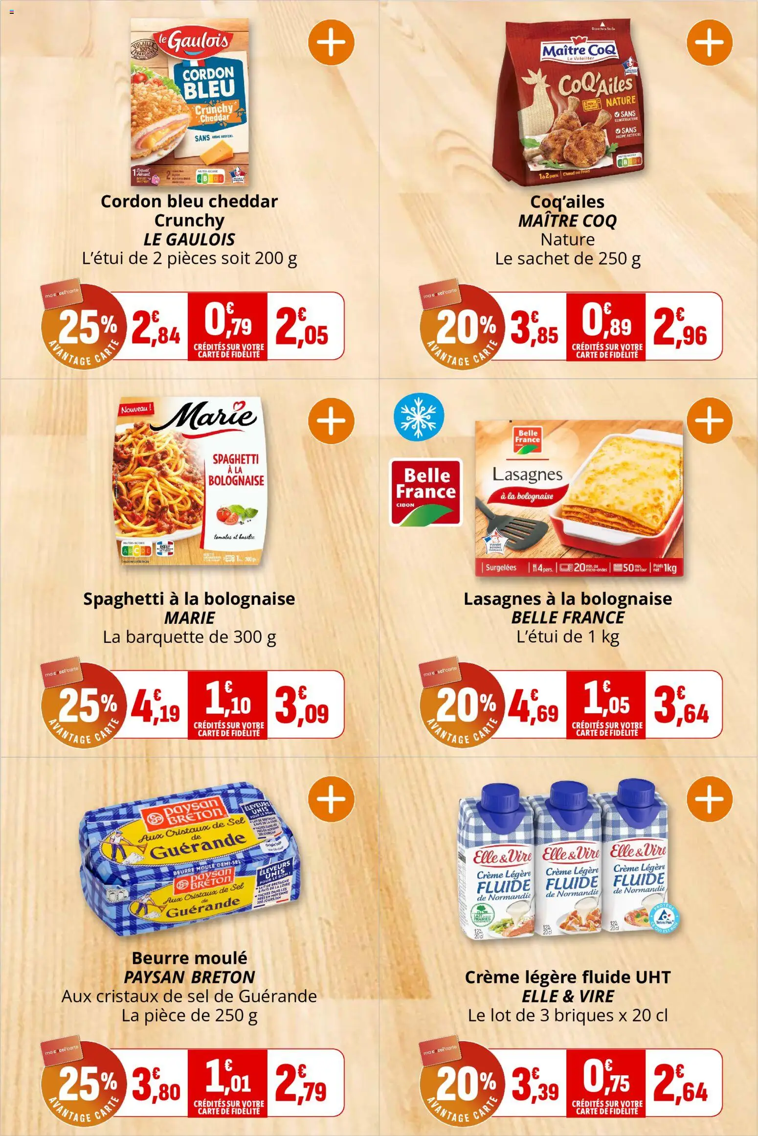 {H1} | Page: 18 | Produits: Briques, Lasagnes, Crème légère, Tomates