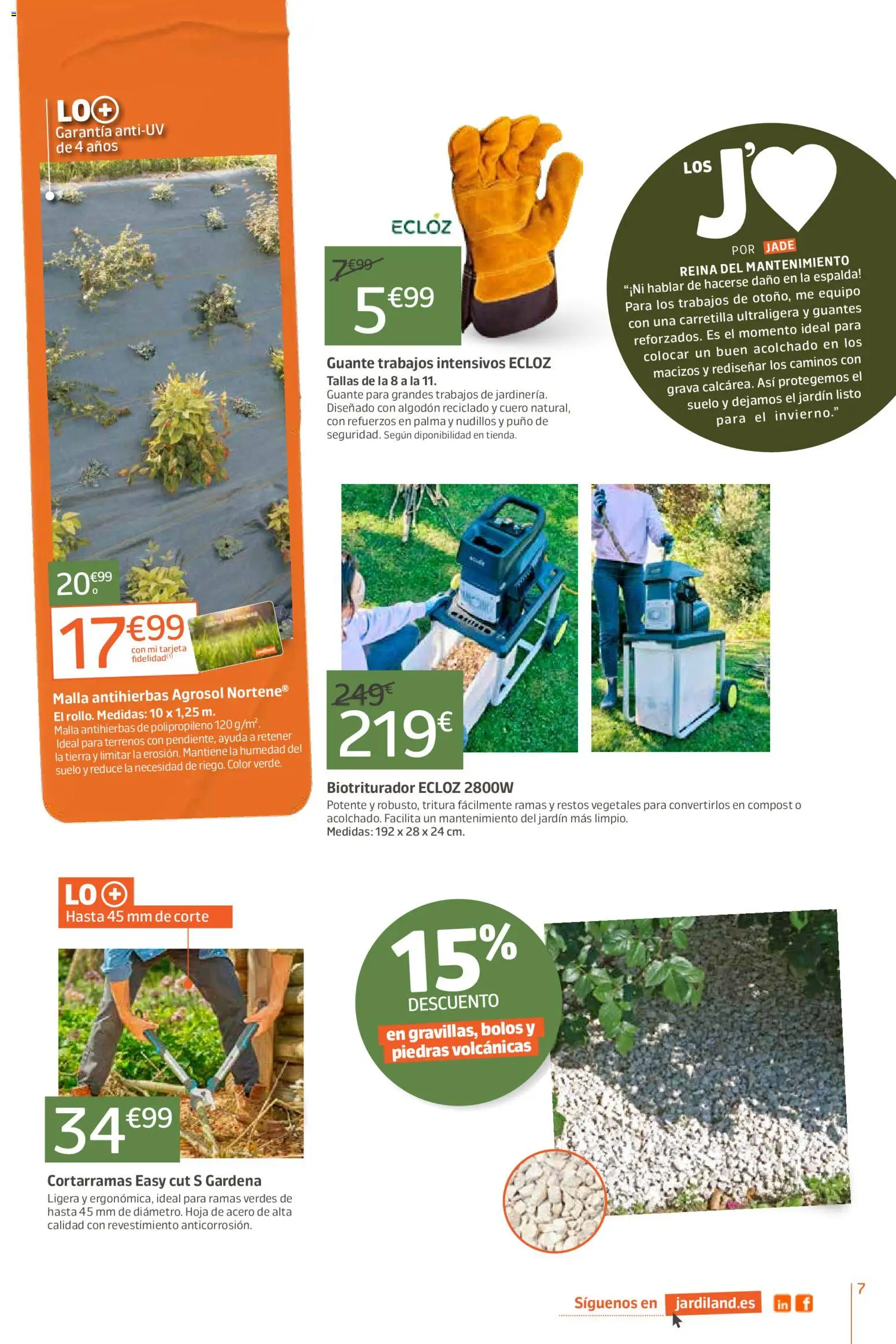 Jardiland folleto │ válido desde el 01/10/2026 | Página: 7 | Productos: Guantes, Algodón, Tierra