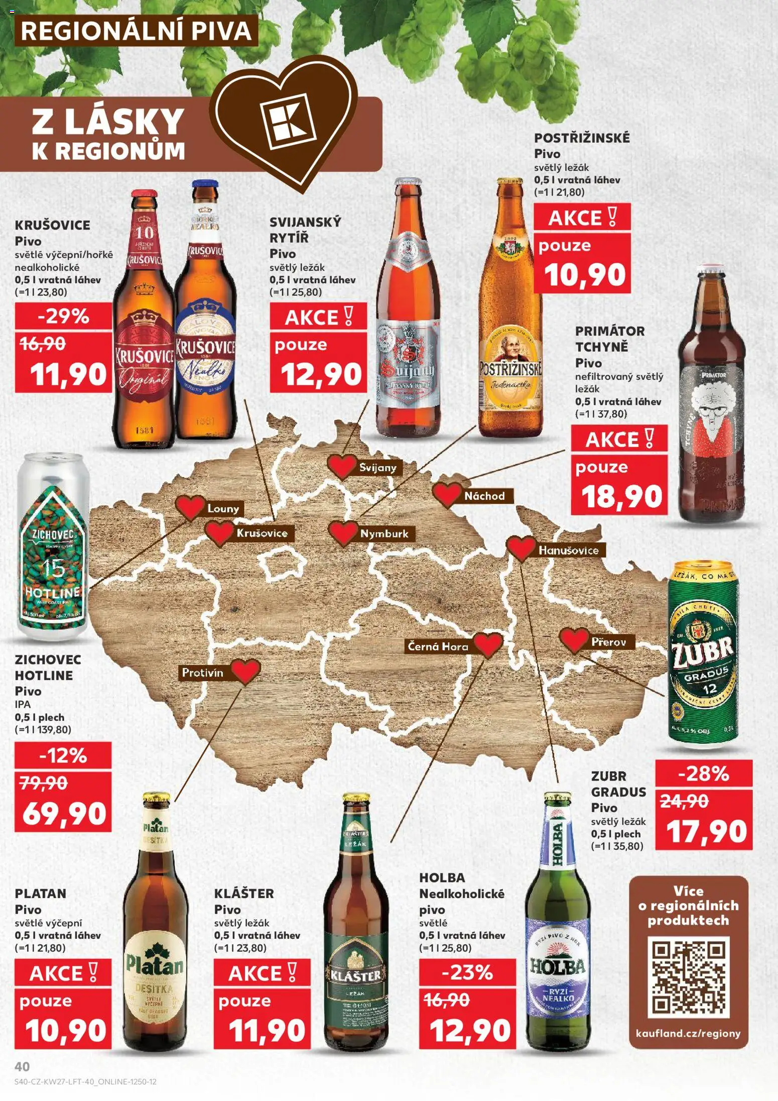 Kaufland leták - Plzeň od 01.07.2026 | Strana: 40 | Produkty: Nealkoholické pivo, Rýži, Nealko pivo, Láhev