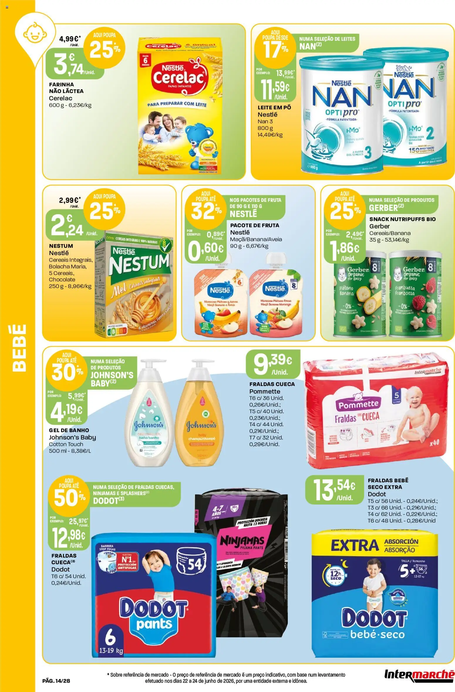 Intermarché Folheto Contact │ válido de 30/07/2026 | Página: 14 | Produtos: Banana, Ferro, Pó, Mel