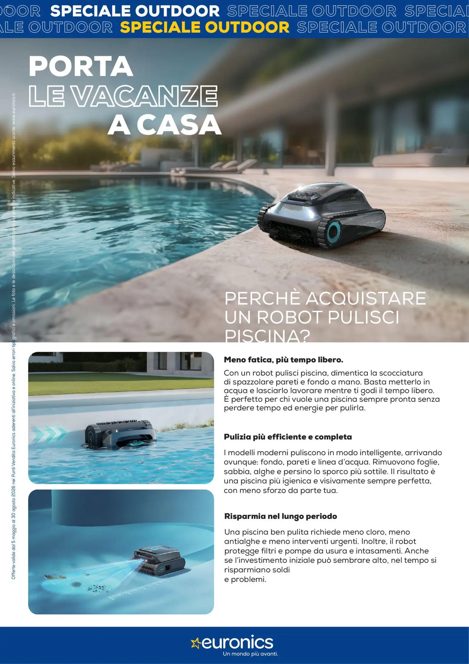 Volantino Euronics del 05/05/2026 | Pagina: 15 | Prodotti: Acqua, Piscina, Robot