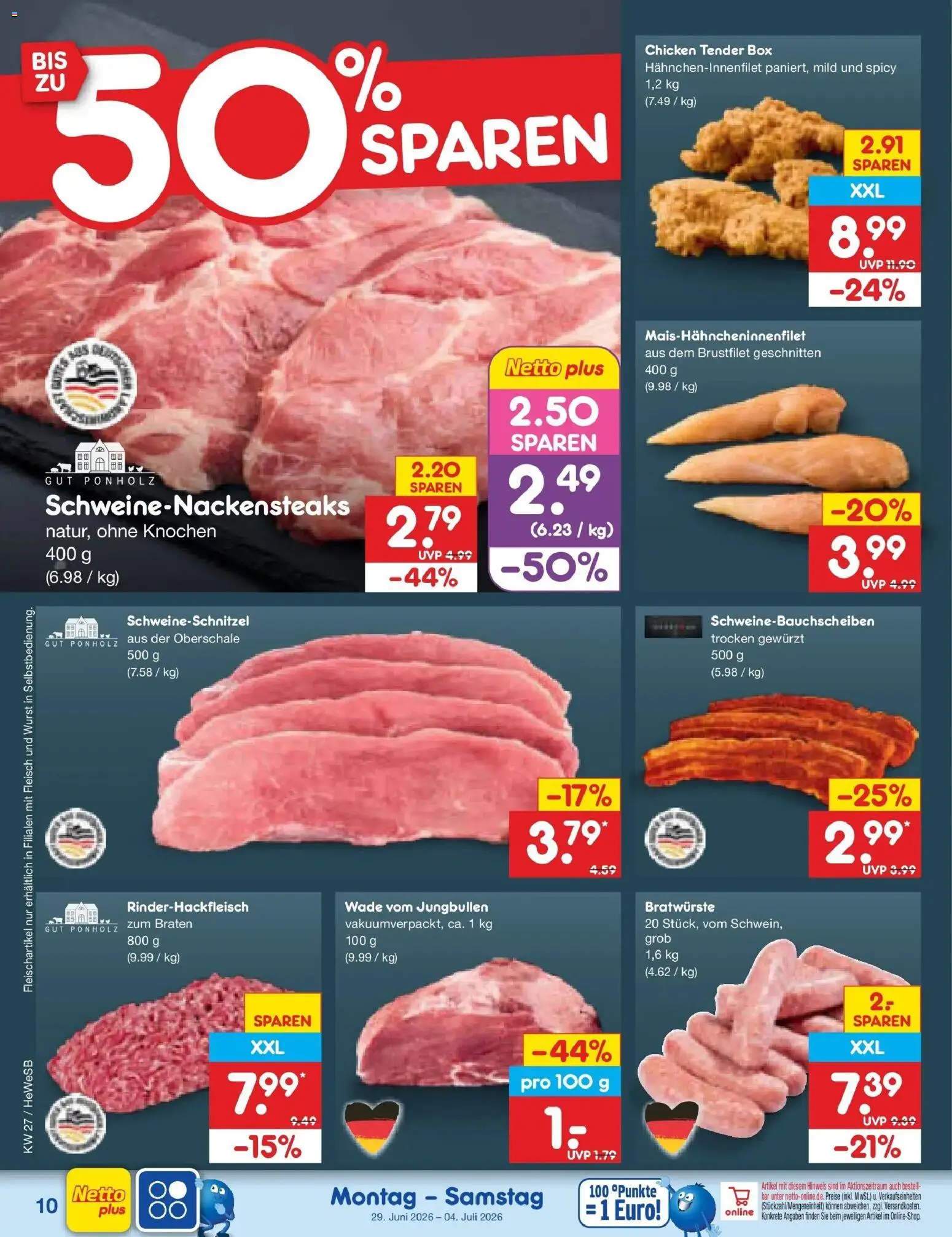 Netto Marken-Discount Prospekt Hamburg – gültig ab 29.06.2026 | Seite: 14 | Produkte: Box, Wurst, Fleisch