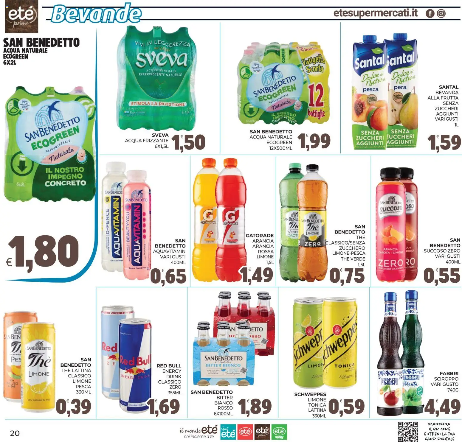 Volantino Eté del 16/07/2026 | Pagina: 20 | Prodotti: Tè, Limone, Arancia, Red Bull