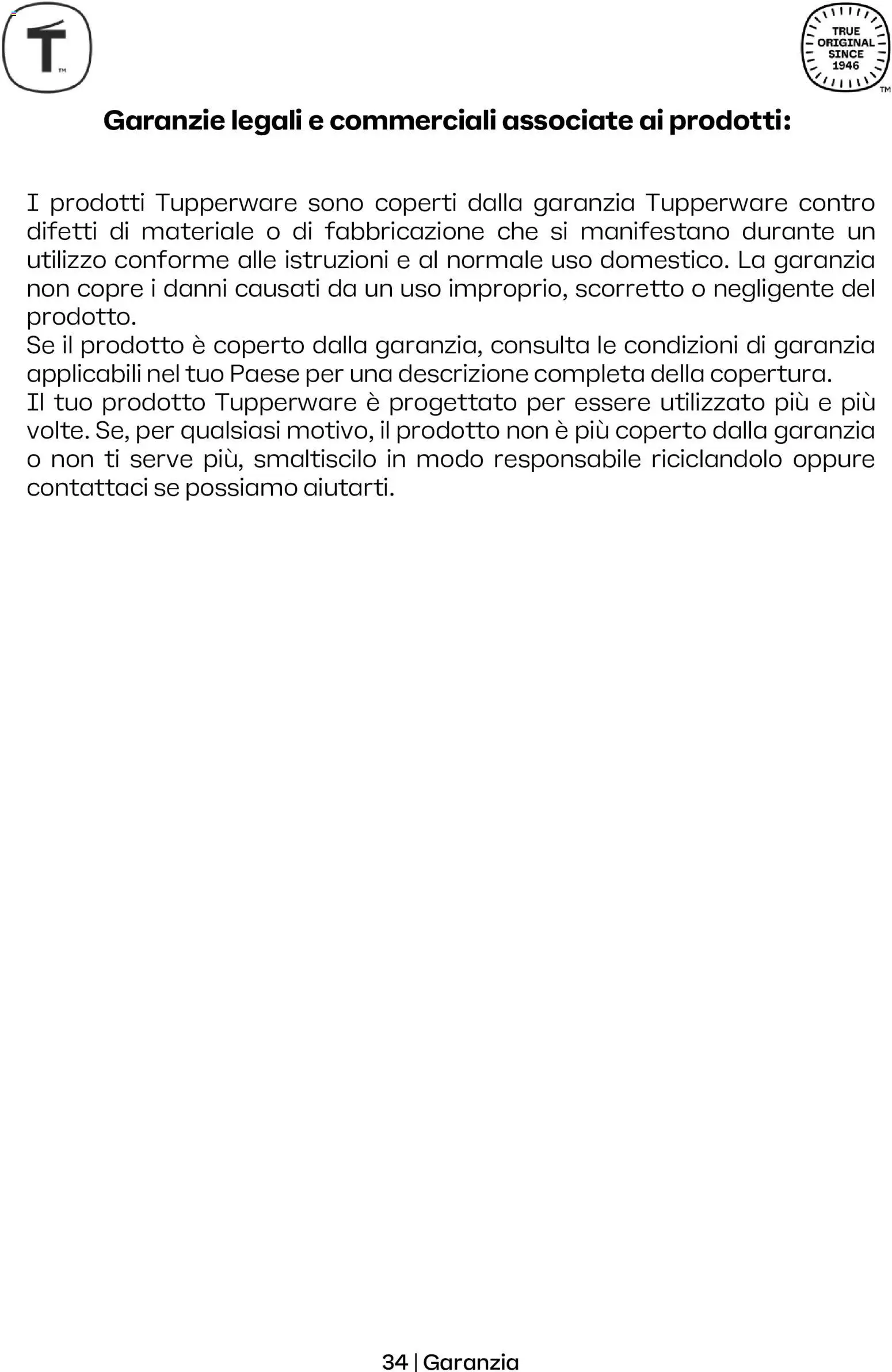 Volantino Tupperware del 01/10/2026 | Pagina: 34