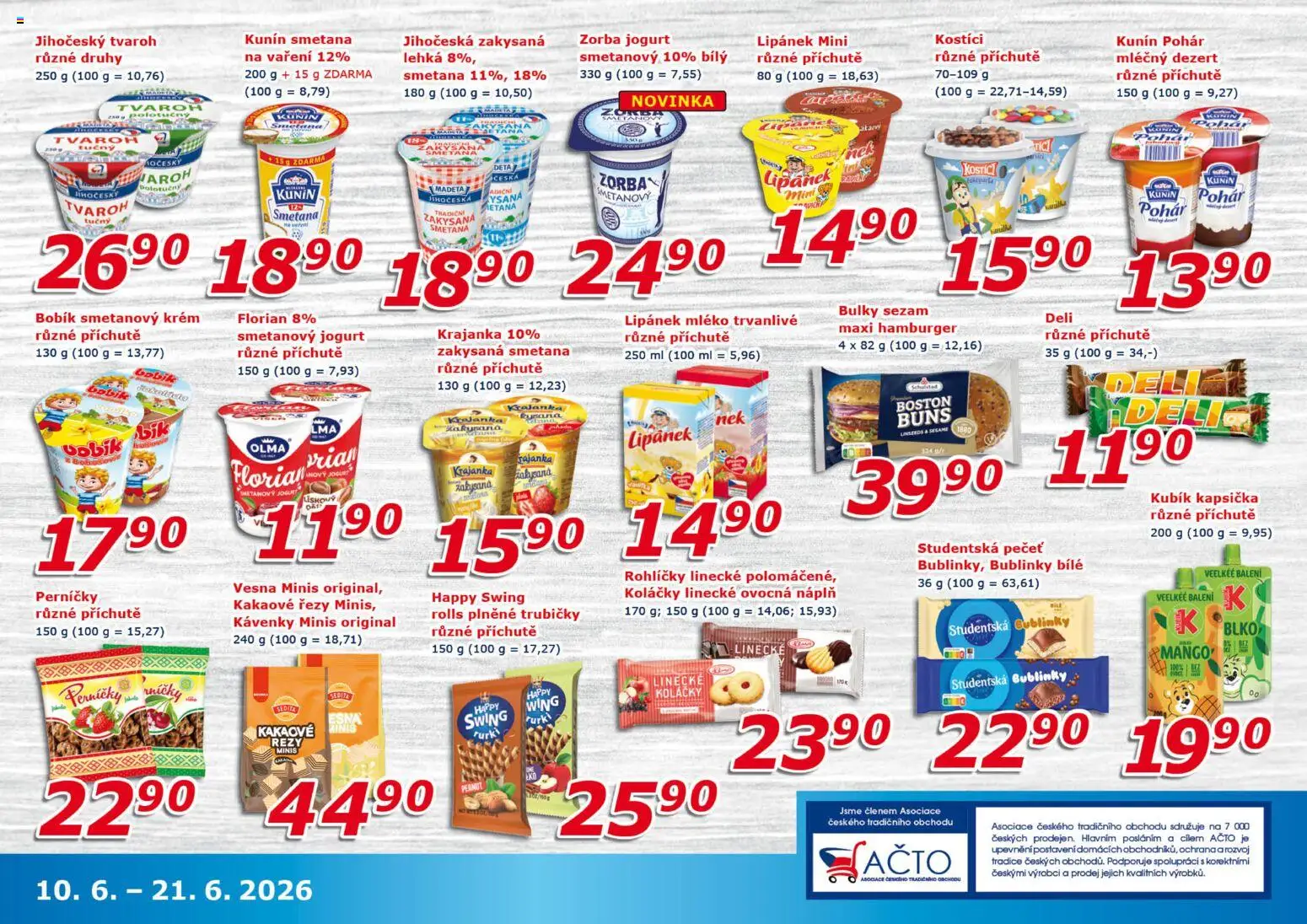 Eso market leták od 10.06.2026 | Strana: 5 | Produkty: Mango, Smetana, Tvaroh, Perníčky