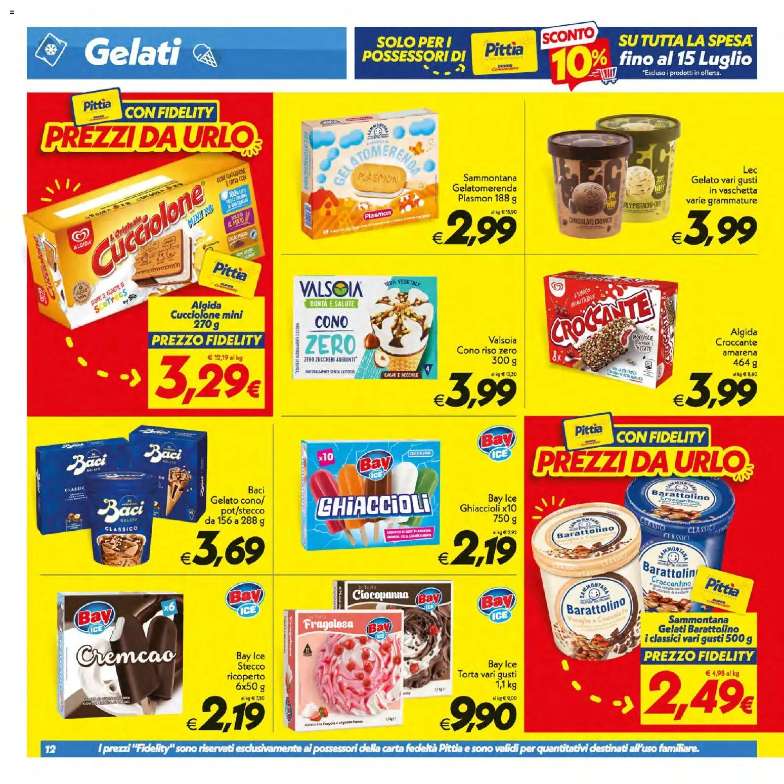 Volantino SuperConveniente del 09/07/2026 | Pagina: 12 | Prodotti: Fragole, Latte, Mandorle, Torta
