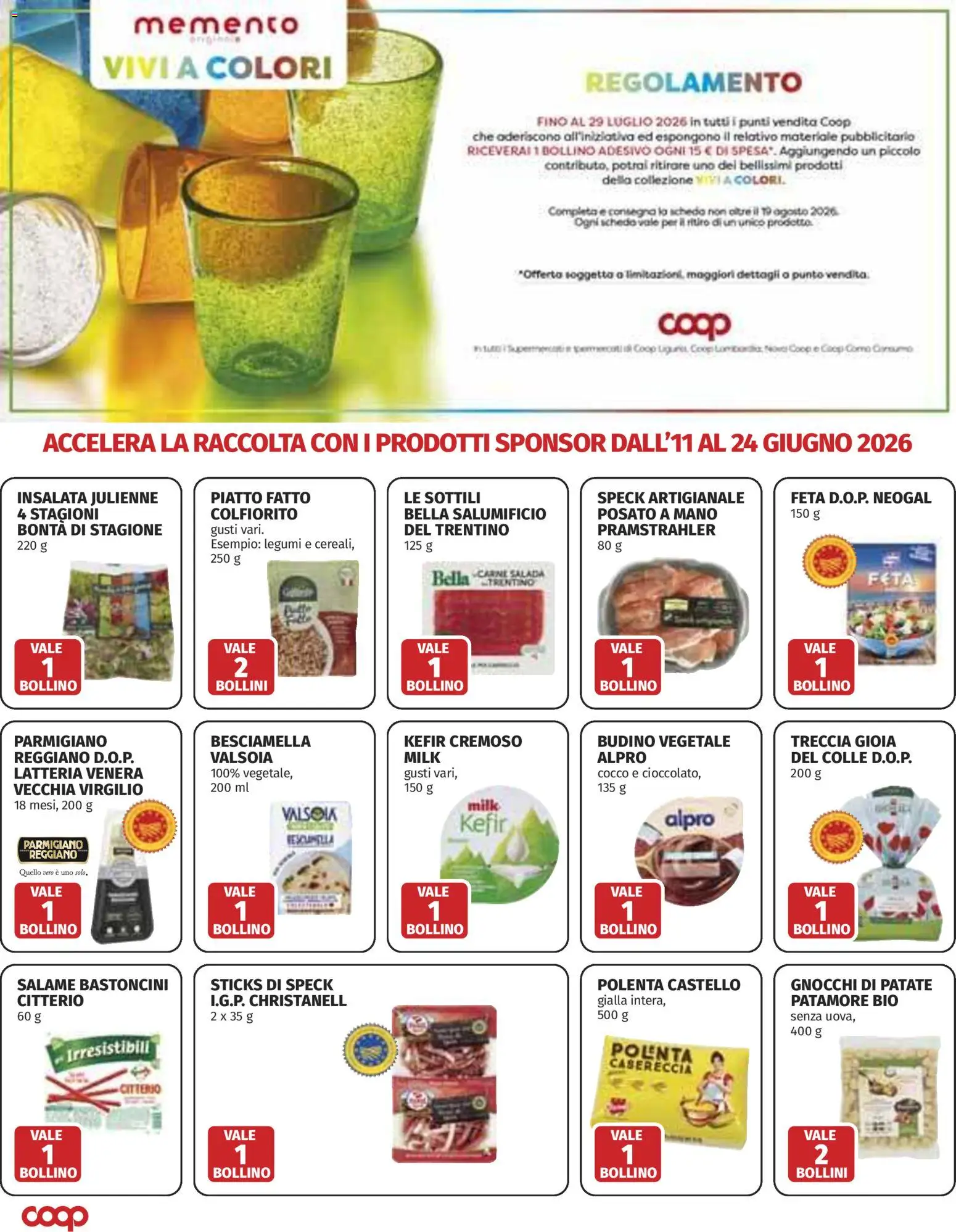 Volantino COOP del 11.06.2026 | Pagina: 20 | Prodotti: Cocco, Gnocchi, Besciamella, Parmigiano